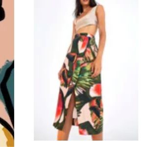 NWT Farm Rio Paradise Wrap Skirt XS